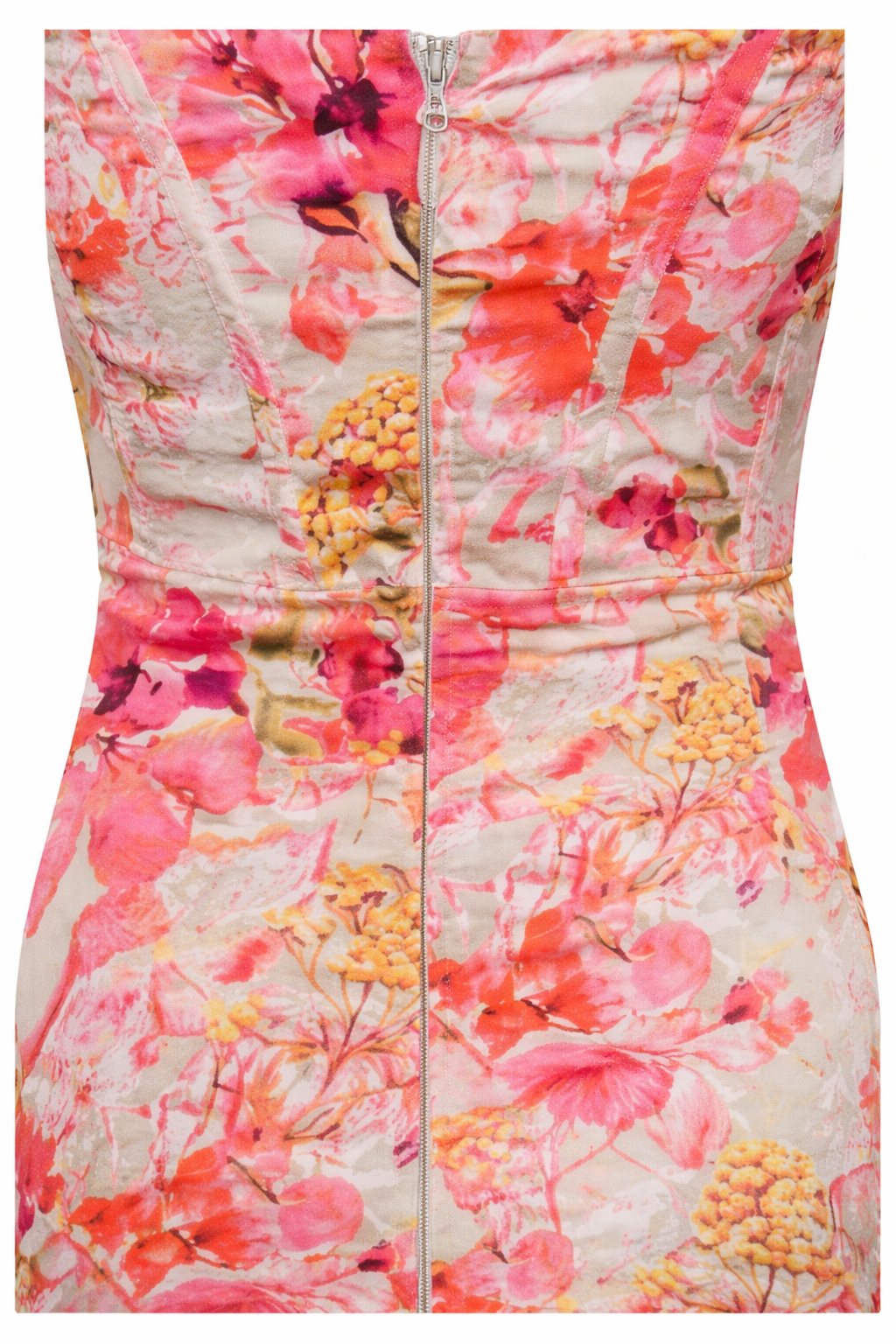 Red Foral Maxi Dress With Lace