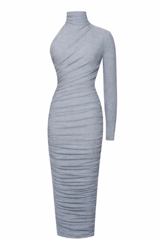 Stardust Asymmetric Midi Dress