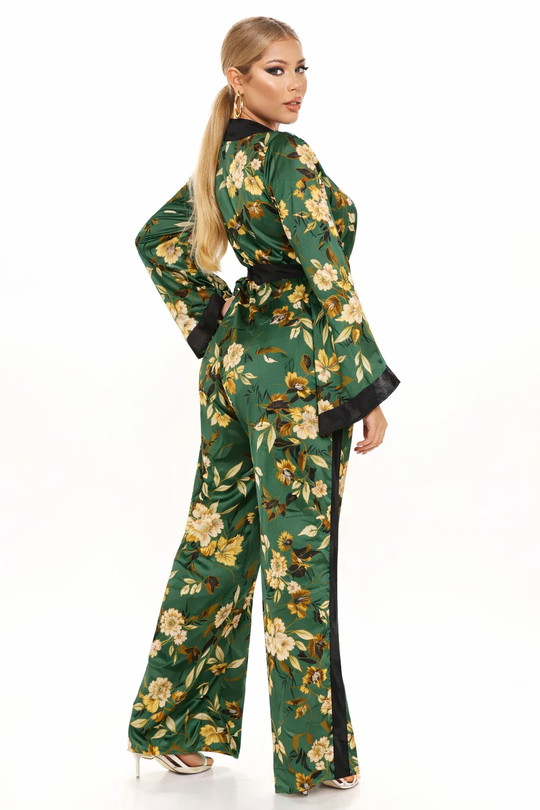 Midnight Garden Wide Leg Jumpsuit