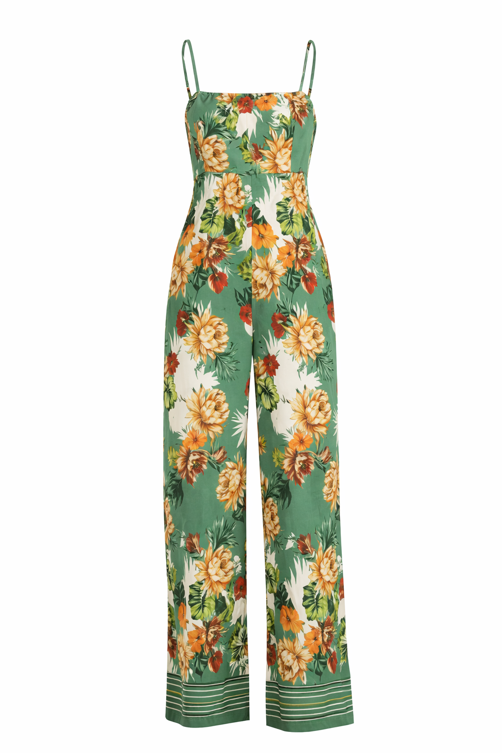 Tropical Bloom Wide Leg Jumpsuit