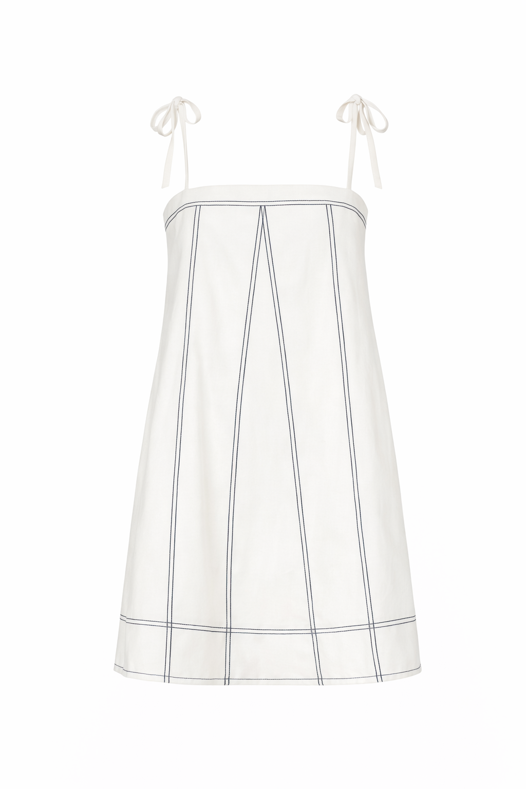 White Mini Flare Cotton Dress