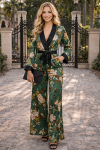 Midnight Garden Wide Leg Jumpsuit