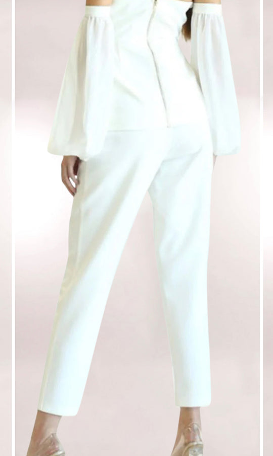 White Milan Off Shoulder Set
