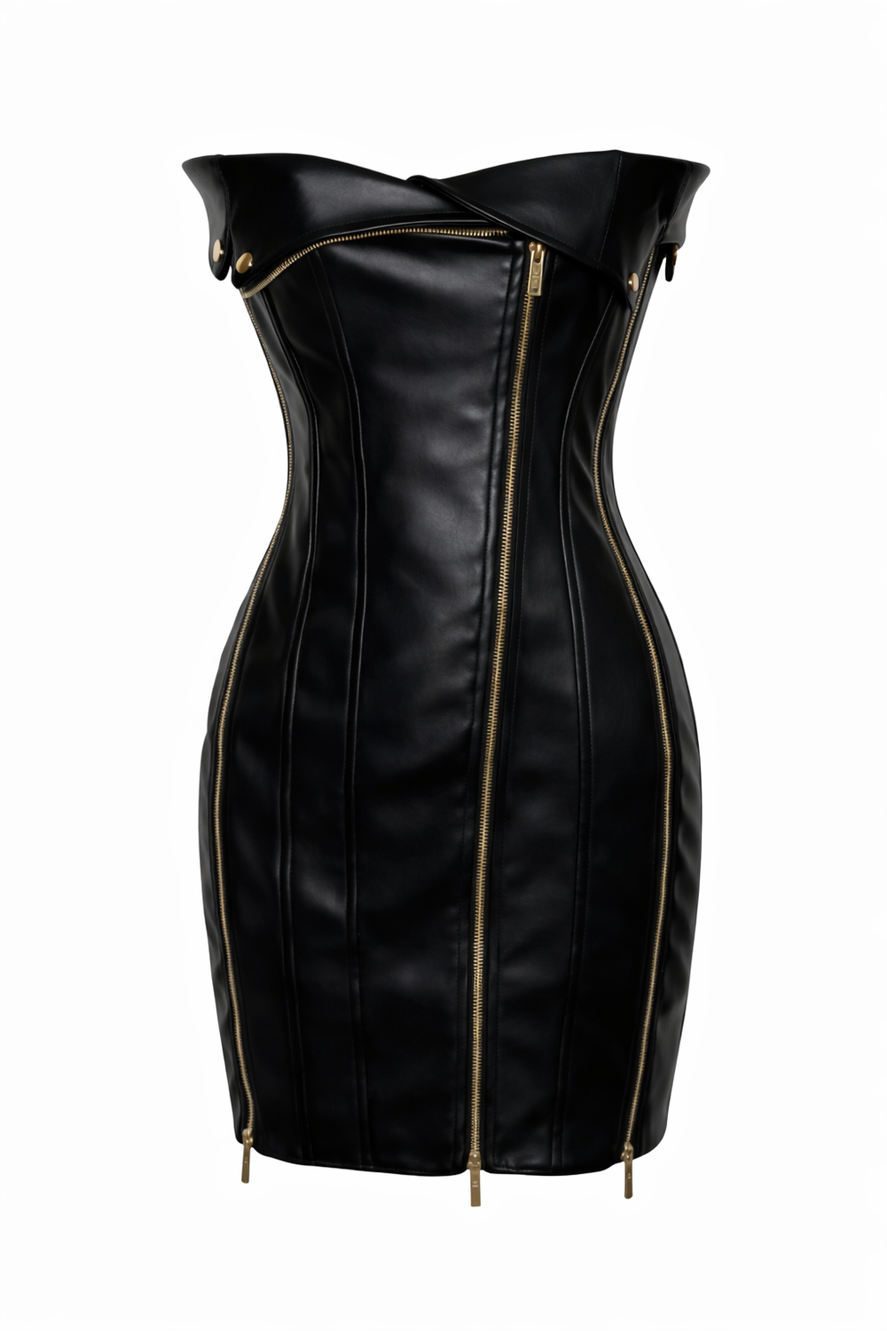 Midnight Edge Strapless Dress