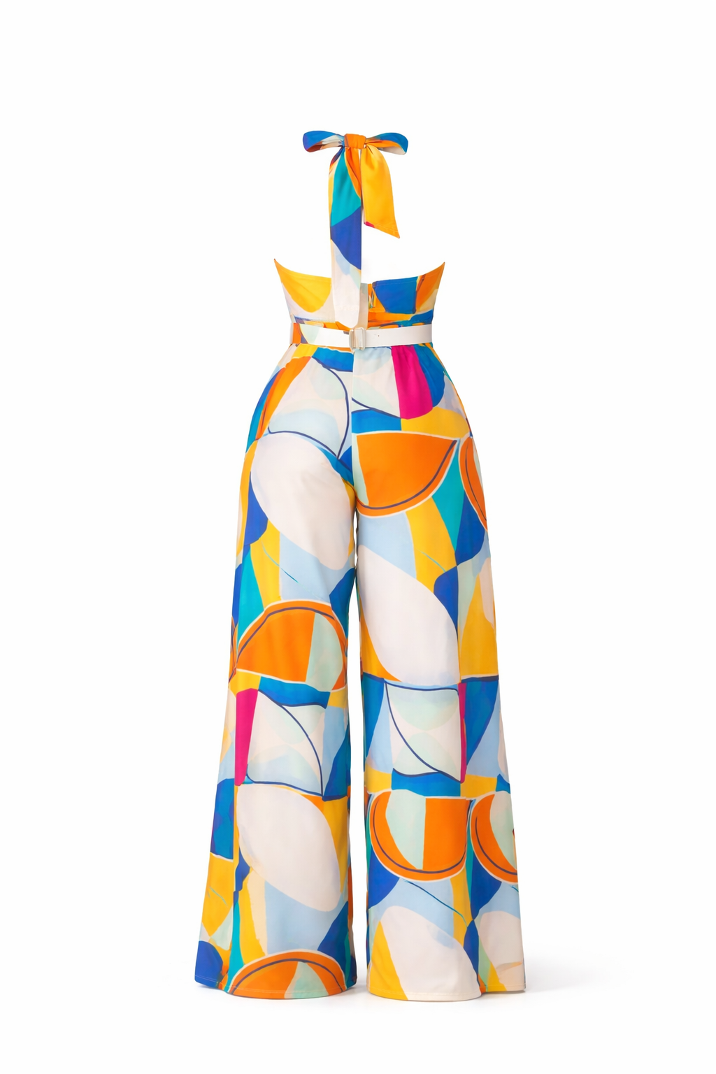 Sunset Mosaic Halter Jumpsuit