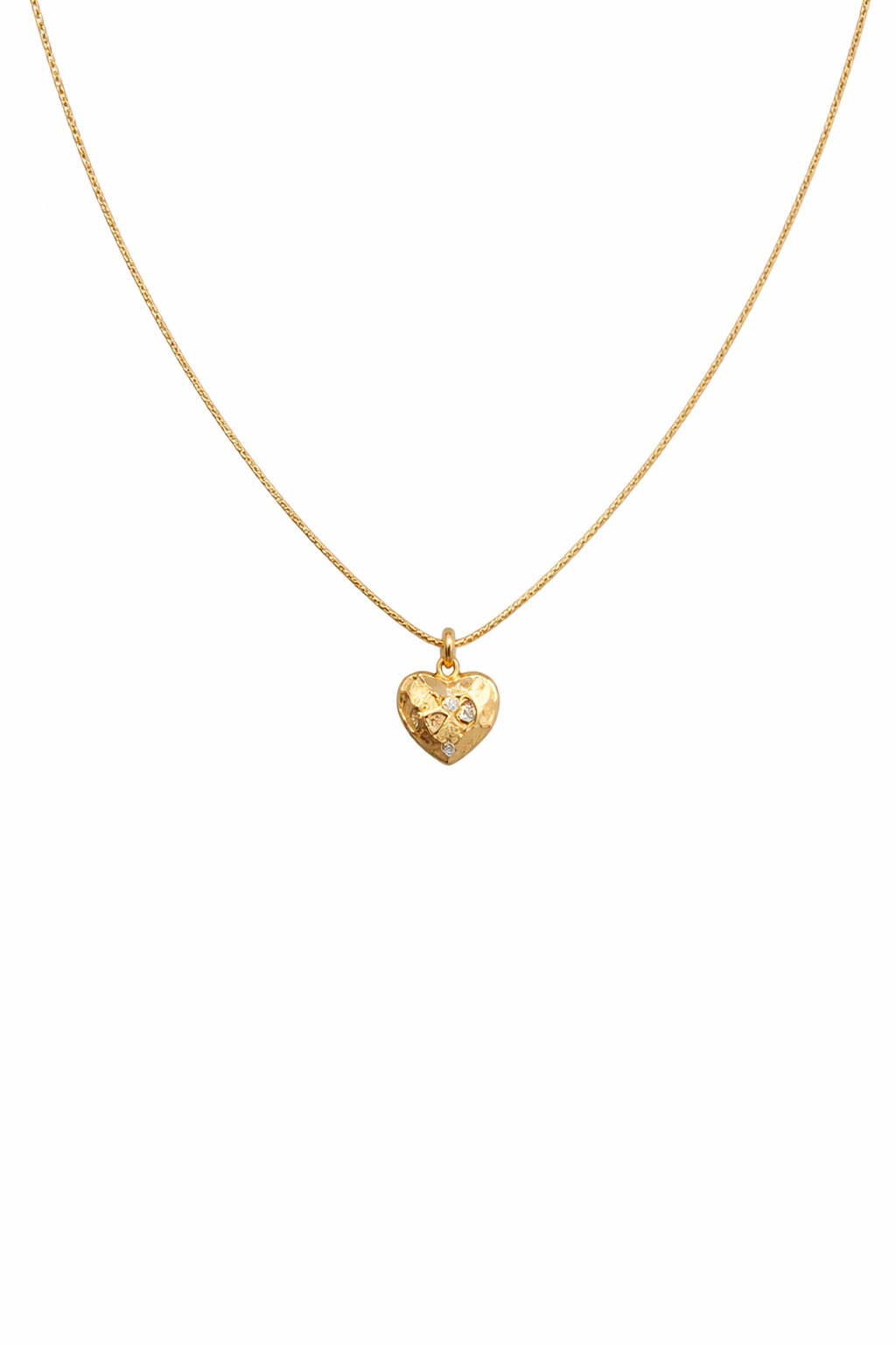 Gold Plated Timeless Heart Necklace