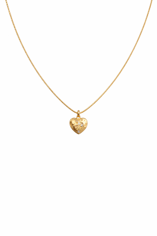 Gold Plated Timeless Heart Necklace