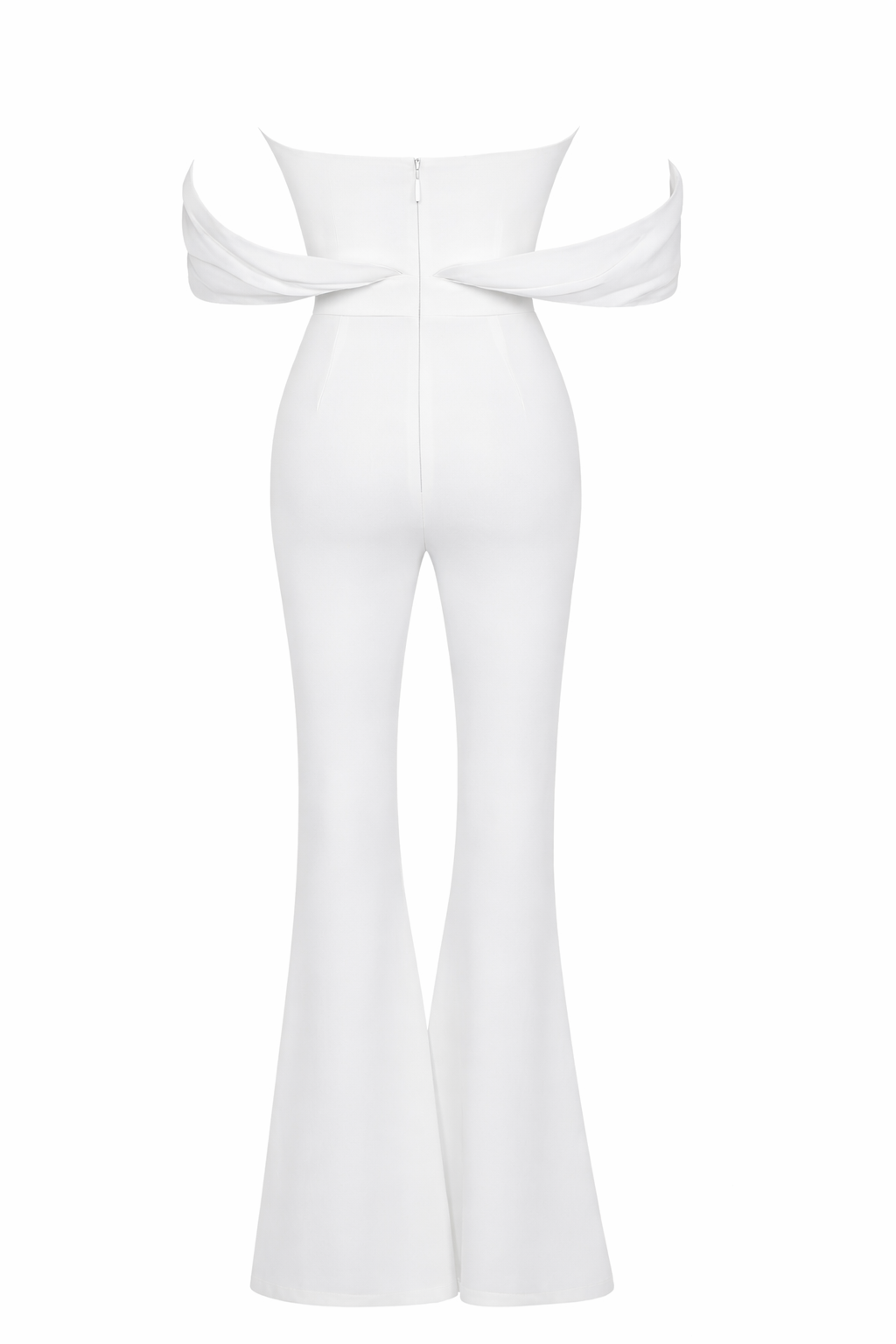 Ivory Luxe Draped Jumpsuit