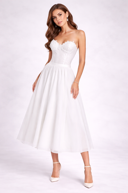 White Riviera Corset Dress